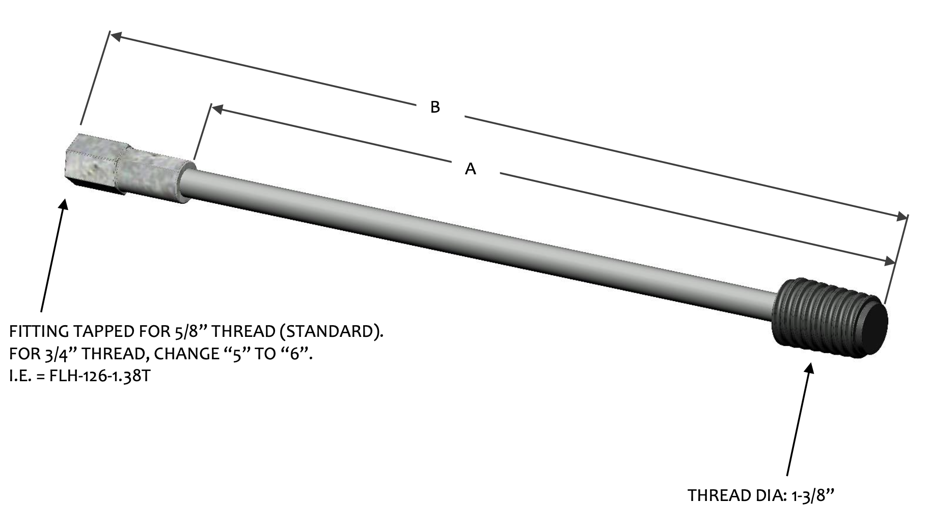 FLH125-1.38T Down Lead Bracket