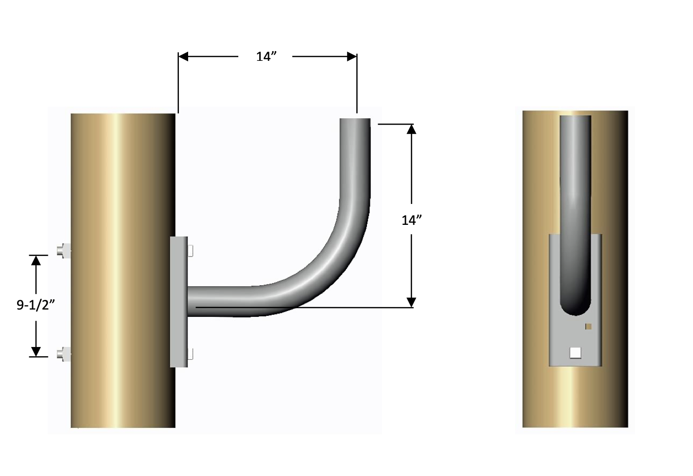SFA-2-A Single Floodlight Arm